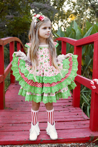 Candy Cane Lane Twirl Dress