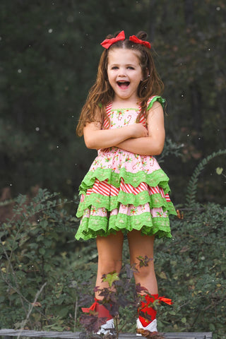 Candy Cane Lane Twirl Dress