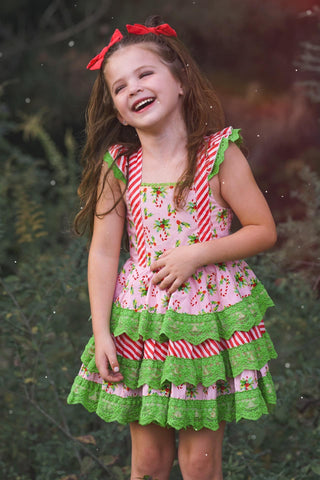 Candy Cane Lane Twirl Dress