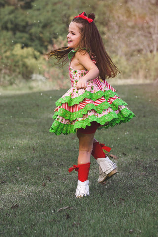 Candy Cane Lane Twirl Dress