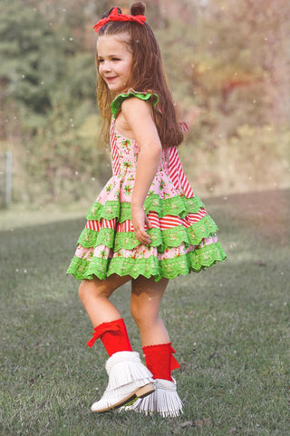 Candy Cane Lane Twirl Dress