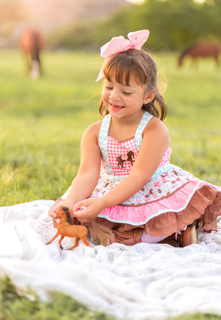Blushing Wild Horses Tunic Set -READY TO SHIP