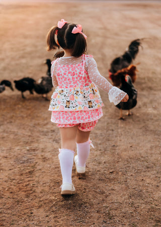 Country Charm Farmyard Friends Tunic Set- Ready to ship