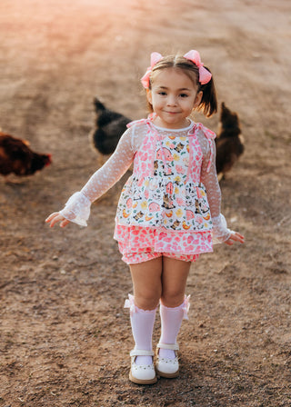 Country Charm Farmyard Friends Tunic Set- Ready to ship