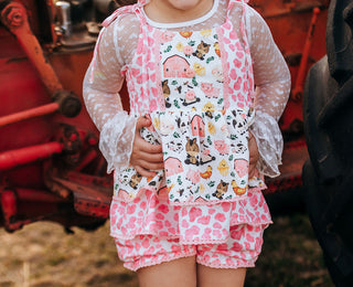 Country Charm Farmyard Friends Tunic Set- Ready to ship