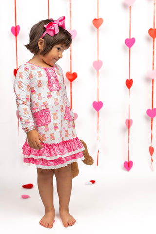 Beary Love Gown Set-Ready to Ship!