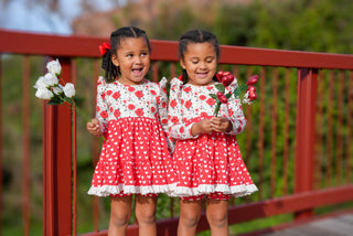 Roses & Heart Twirl Dress