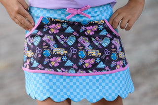 Retro Cool Academy Active Skort **Please note- the blue color will match closer to the pinafore**