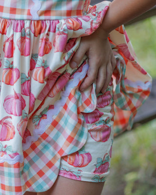 Plaid About Pumpkins Scalloped Tunic Set **Pre Order ETA Mid October**