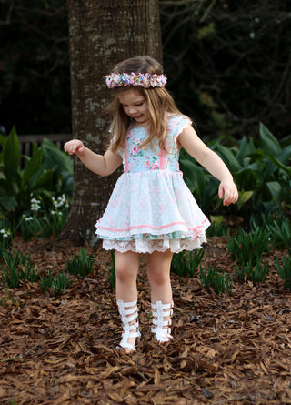 Petals and Lace Tunic Set