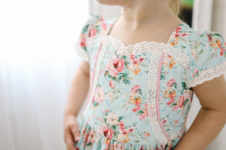 Tea Blossom Twirl Dress-Ready to Ship!