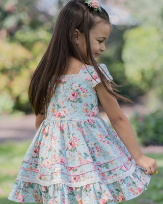 Tea Blossom Twirl Dress-Ready to Ship!