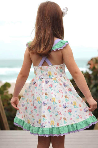 Mermaid Splash Dress Set