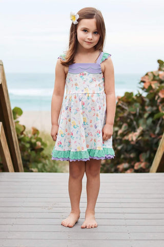 Mermaid Splash Dress Set