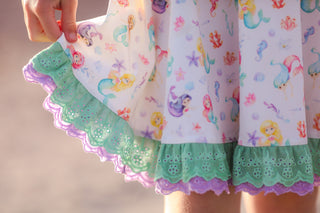 Mermaid Splash Dress Set