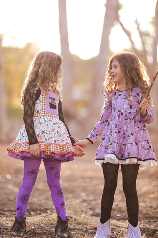 Hocus Pocus Cauldron Bubble Inspired Tunic and Shorts