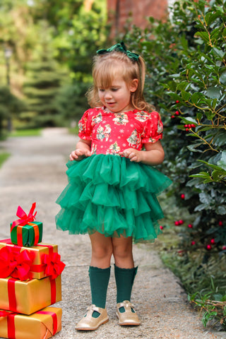 Vintage Christmas Tulle Dress-Ready to Ship