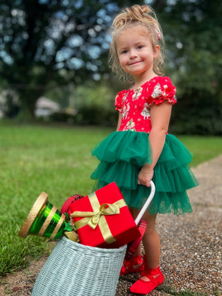 Vintage Christmas Tulle Dress-Ready to Ship