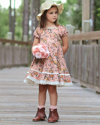 Autumn Blush Dress Set-**Pre-Order ETA 6-7 Weeks**