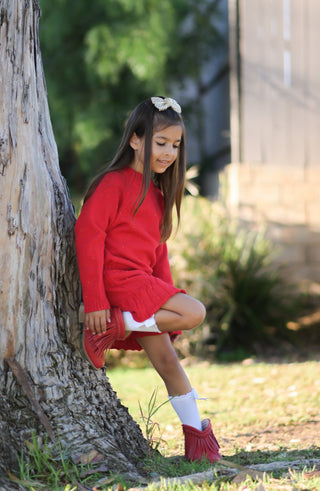 Crimson Confetti Skort