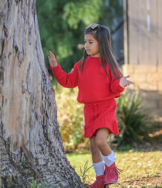 Crimson Confetti Skort