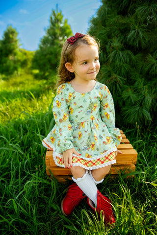 Holly Jolly Hunny Bear Tunic Set