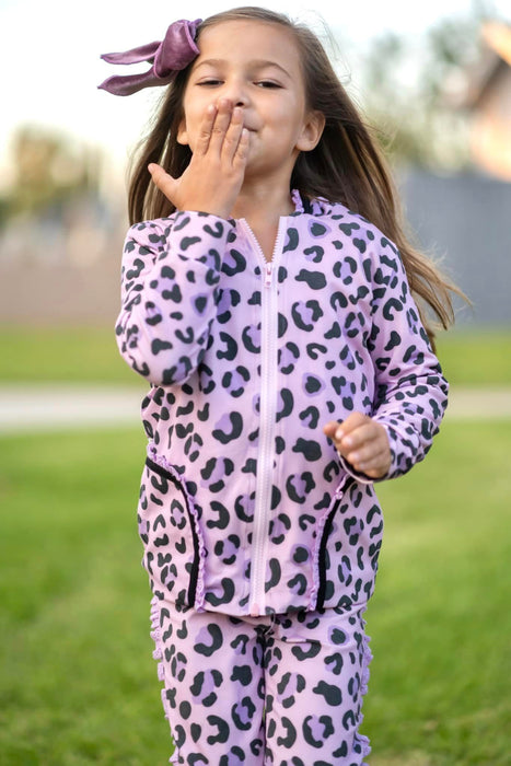 Lilac Leopard Jogger Set Ready to ship 1 3 days LIV STELLA