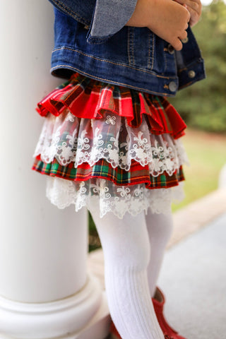 Seasons Greetings Vintage Plaid Dress