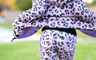Lilac Leopard Jogger Set-Ready to ship