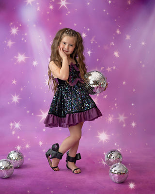 Purple Glam Starlight-Ready to Ship!