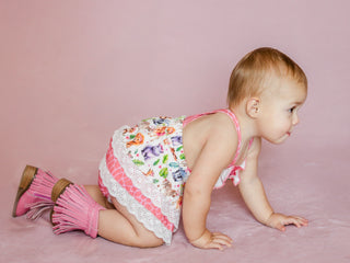 Pink Safari Romper - READY TO SHIP