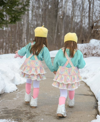Pastel Rainbow Overalls - RTS