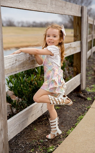 Pastel Rainbow Overalls - RTS