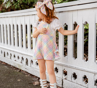 Pastel Rainbow Overalls - RTS