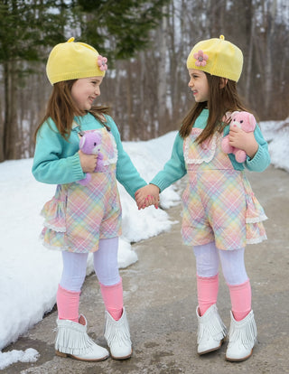 Pastel Rainbow Overalls - RTS
