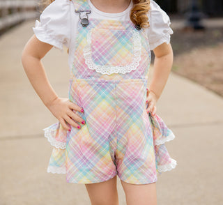 Pastel Rainbow Overalls - RTS