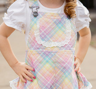 White Knit Cotton Puff Sleeve Shirt-Ships with Liberty Blooms Collection!