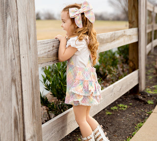 Pastel Rainbow Overalls - RTS