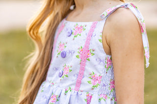 Lilac Lace & Bows Tunic-Ready to ship