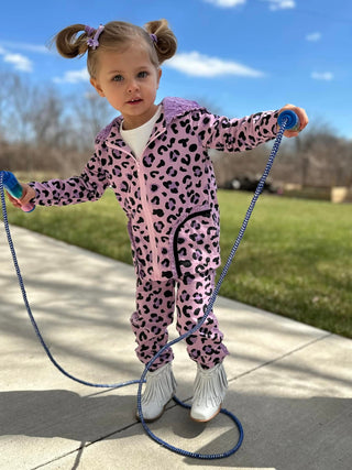 Lilac Leopard Jogger Set-Ready to ship