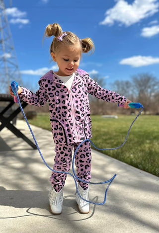 Lilac Leopard Jogger Set-Ready to ship