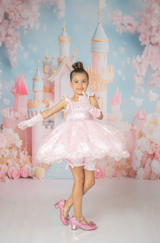 Blush Beauty Princess Couture Dress-**Pre Order ETA 8 Weeks**