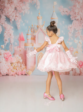 Blush Beauty Princess Couture Dress-**Pre Order ETA 8 Weeks**