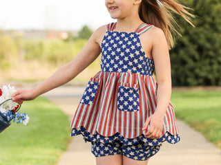 Vintage Stars and Stripes Tunic Set **Limited Pre-Order ETA mid-end of June**