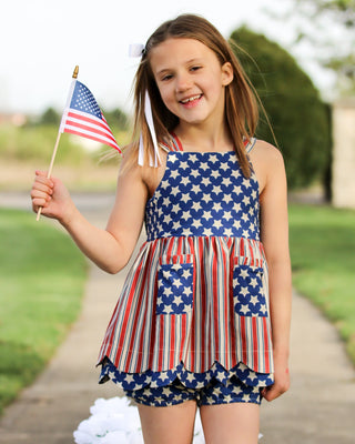 Vintage Stars and Stripes Tunic Set **Limited Pre-Order ETA mid-end of June**