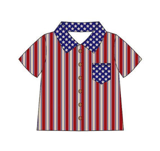Vintage Stars and Stripes Boy Shirt **Limited Pre-Order ETA mid-end of June**