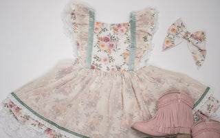 Lacey Floral BF Signature Tunic Set- RTS**First 100 Orders Recieve a Matching Hair Bow**