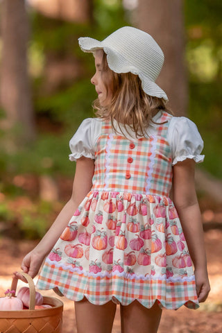 Plaid About Pumpkins Scalloped Tunic Set **Pre Order ETA Mid October**