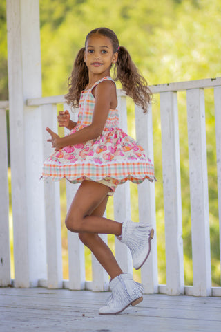 Plaid About Pumpkins Scalloped Tunic Set **Pre Order ETA Mid October**