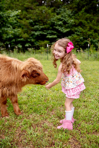 Country Charm Farmyard Friends Tunic Set- Ready to ship